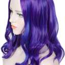 Linfairy Kids Child Purple Wig Halloween Costume Cosplay Wave Wig