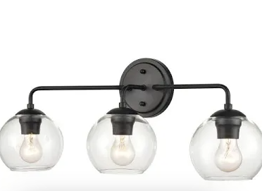 DUJAHMLAND 3 Light Black Vanity Lights, Bathroom Light Fixtures