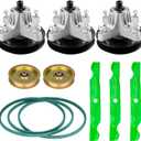 50 inch Mower Deck Rebuild Kit LTX1050KH LTX1050KW, Replaces Spindle Assembly 918-05016, 918-04825, Blade 742-04053, 942-04053, Length 162'' Belt 954-04240