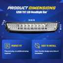 Golf Cart LED Light Bar for EZGO TXT 1996-2013 Gas and Electric Carts, 20.86 Inch EZGO TXT Headlight Bar with 3-pin plug, Hight Brightness 12V Street Legal LED Headlight (without Mounting Bracket)