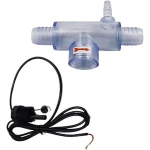 DELEYAPARS 6560-860 Flow Switch Compatible with Sundancep Spas/Jacuzzi Spas Hot Tub Flow Switch Flow Sensor with Tee