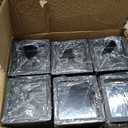 Zerodeko 6pcs Clear Lid Jewelry Box Gemstone Display Case Square Jewelry Display Box Desktop Jewelry Sponge Organizer for Coins Gems Jewelry Supplies Black Small Earring Holder