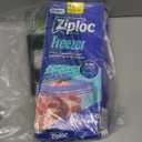 Ziploc Gallon Food Storage Freezer Bags, Stay Open Design, Easy to Fill, 66 Count