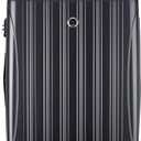 DELSEY PARIS Helium Aero Hardside Expandable Luggage with Spinner Wheels, Titanium, Checked-Large 28 Inch