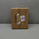 HIGOGOGO Square Stuffed Pouf Ottoman, Corduroy Poufs with Foam Chunk Filling, Furry and Fluffy Pouf Foot Stool Storage Ottoman, 21 X 21 Floor Poufs Foot Rest for Living Room, Beige