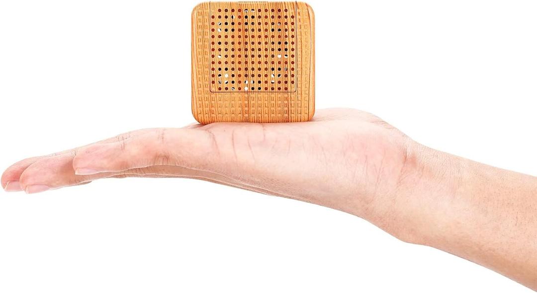 Weljoy Wood Grain Portable Diffuser for Essential Oils  Car or Travel, Mini Size, Quiet, Waterless, Re-Chargeable Battery or USB (Wood Grain)