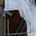 DWVO Makeup Vanity with Large Mirror and LED Lights, Vanity Desk Set with Power Outlet & Chair & 3 Lighting Colors, 4 Drawers, Dressing Table Stool Set for Dressing Room, Pearl White