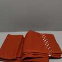 MIULEE Beige Thick Polyester Linen Rectangle Tablecloth Decorative Cutouts Waterproof Stain and Wrinkle Resistant Table Cloth Burlap Farmhouse Table Cover for Dining Party Wedding, 55 x 84 inch