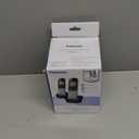 Panasonic Compact Cordless Phone with DECT 6.0, 1.6" Amber LCD and Illuminated HS Keypad, Call Block, Caller ID, Multiple Display Languages - 2 Handset - KX-TGB812S (Black/Silver)