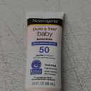Neutrogena Pure & Free Baby Mineral Sunscreen Lotion with Broad Spectrum SPF 50 & Zinc Oxide, Water-Resistant, Hypoallergenic & Tear-Free Baby Sunscreen, 3 fl. oz, 3 pk
