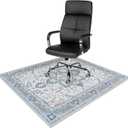 Anidaroel 48"x60" Office Chair Mat for Hardwood Floor, Anti-Slip Computer Chair Mat for Rolling Chair, Taupe Office Floor Mat for Tile Floor, Low Pile Non Curling Under Desk Rug