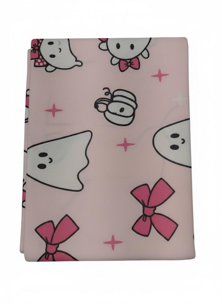 Puresora Halloween Pillow Covers 18x18 Set of 2 Throw Pillow Cases Soft Cushion Case Pillowcase for Chair Sofa Bedroom Living Room Home Decor, Pink