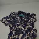 Poplab Womens Button Down Shirt Casual Short Sleeve Collared Work Blouse with Pocket Size L