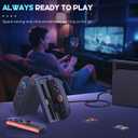 innoAura Switch 2 Charging Dock J-Con, 4 in 1 Fast Charger Station with LED Indicator, Foldable & Magnetic, Travel-Friendly, Switch 2 J-Con Accessories with 3FT USB C Cable