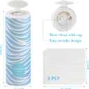 Car Tissues Cylinder 4 Packs Round Tissue Box Holder Fit for Car Cup Holder, Home Small Tissue Dispenser with Facial Tissues for Car Bathroom Office Travel