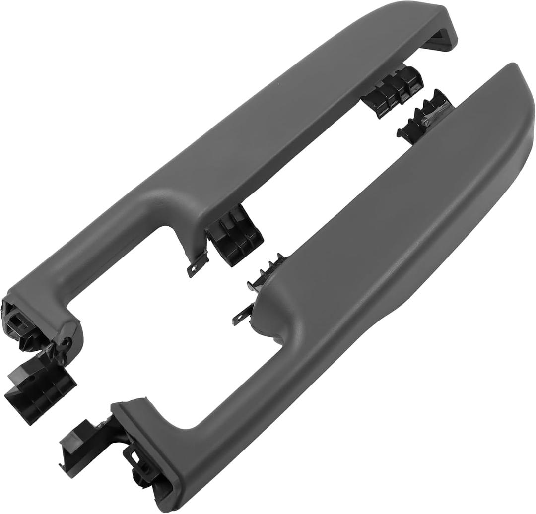 12472876 Front Driver & Passenger Side Door Armrest Handle for 1999-2006 Chevy Suburban Silverado Sierra Tahoe Avalanche Escalade & GMC Yukon, Front Left & Right Door Arm Rest with Handle, Light Gray