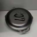 Lodge 5 Quart Pre-Seasoned Cast Iron Deep Skillet with Lid - Signature Teardrop Handle & Assist Handle - Use in the Oven, on the Stove or Grill, or Over a Campfire - Use to Sear, Saut, Bake, Broil, Braise, Fry, or Grill - Black