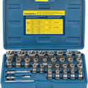 Bolt Extractor Kit, 32PCS Rounded Bolt Remover, Extractor Socket Set for Removing Damaged, Frozen, Rusted, Rounded-Off Bolts, Nuts & Screws