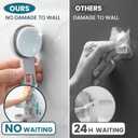 TAILI Soap Holder Soap Dish for Shower, Suction Cup Soap Holder for Shower Wall, Bathroom Accessories, Removable Strong Hold Soap Saver, Drill Free, Grey 2 Layer