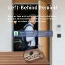 Air Tracker Tags-4 Pack, Bluetooth Tracker Works with Apple Find My APP (iOS Only, Not for Android), Keys Finder, Item Locator for Keys, Luggage, Backpack, Replaceable Battery