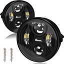 Upgraded F150 LED Fog Lights for 2006 2007 2008 2009 2010 2011 2012 2013 2014 Ford F150 Accessories, 40W Round Fog Light Assembly Kit, DOT Bumper Driving White Light Fog Lamps, Faros Antiniebla