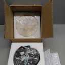 1-Light Black Modern Wall Sconces for Bedroom, Round Sconce Wall Light Fixture for Bathroom, Alabaster Sconce Lighting for Living Room, 1 Pack