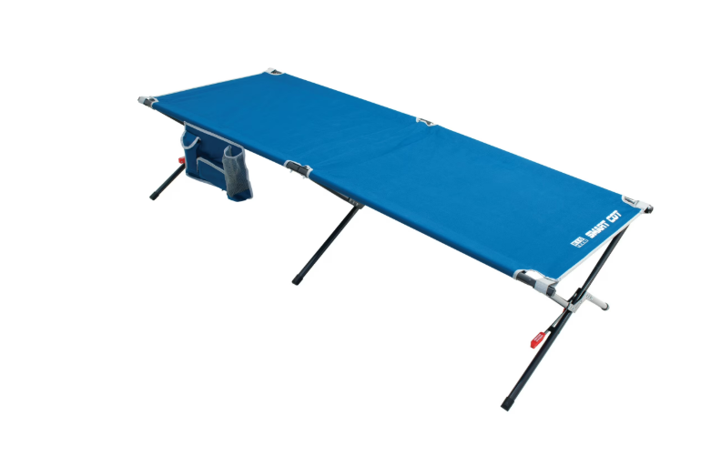 Rio Gear Foldable Polyester Camping Cot, Blue 80x32x19 Inch