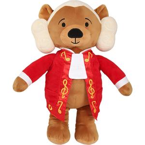 Vosego Amadeus Mozart Plush Bear  Plays 40 Mins of Classical Music, Educational & Soothing Interactive Teddy Bear for Babies & Toddlers, Perfect