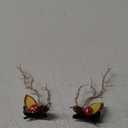 1pair Glowing Reindeer Horn Hair Clips Festive Antler Hairpins for Christmas Cosplay Holiday Parties Unique Branch Design for Boys and Girls Adults