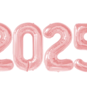 Smlpuame 40 Inch 2025 Balloons Black, LargeFoil Number Balloons for Happy New Years Festival Celebration Party Supplies Class of 2025 Graduation Decorations