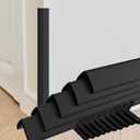 Wall Corner Edge Protector - 1x1x36 inch Baby Proofing Corner Guards, Self-Adhesive Furniture Edge Strips, for Home, Kindergarten, Office, 5 Pack (36" L x 2" W x 2" H, Black, 5)