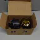 1 Pair Bumper Yellow Lens Fog Light Lamp Assemblies Driving Fog with 55W H11 Halogen Bulbs Compatible with Acura for Ford for Honda for Jaguar for Lincoln for Subaru for Suzuki Replacement