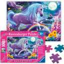Ravensburger - Glitter Unicorn - 100 Piece Jigsaw Puzzle - Exciting, Colorful Scene of a Glittery, Magical Unicorn - Birds & More - Premium Quality - Ideal Gift - Screen-Free Fun - Children Age 6+