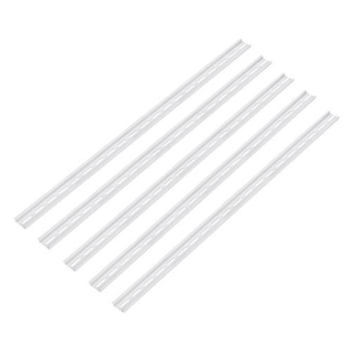 Rail Slotted Aluminum Mounting Guide 24 Inch x 1.4 Inch x 0.3 Inch for Equipment Installation Pack of 5 Pcs