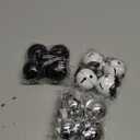 Jenaai 12 Sets Christmas Jingle Bells with Ribbon 2 Inch Black White Sliver Large Metal Cutout Craft Bells Hanging Ornaments for Christmas Tree Xmas Decoration Crafts Party Favors Stocking Stuffers