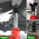 Bottle Jack Adapter for 12t Jacks, Safe Steel Bottle Jacks Adapter Lifting Saddle for 3 Inch and 4 Inch Round&Square Axle Tube, Fits1.65Inch(42mm) or Smaller Diameter Bottle Jack Accessories