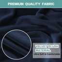 Turquoize Stretch Velvet Chair Cover Sofa Chair Covers for Living Room Armchair Cover Chair Slip Covers with Arms Chair Slipcovers with Elastic Bottom Crafted from Soft Velvet Fabric (Chair, Navy)