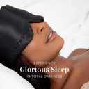 DROWSY Silk Sleep Mask - Face-Hugging, Padded Cocoon for Luxury Sleep in Total Darkness - 100% Pure Mulberry Silk (La Vie En Rouge)