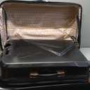 kensie Women's Dawn Hardside Spinner Luggage, Black, 3-Piece Set (20/24/28)