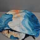 Dolyues 5 Seater Car Seat Covers Full Set with Sky White Cloud Blue Sky Print
