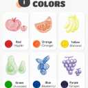 JUPITEARTH 6 Colors Egg Crayons for kids, Palm-Grasp Non Toxic Jumbo Washable Crayons for Kids, Fat Brain Toys for Art Supplies and Perfect Gifts for Boys and Girls