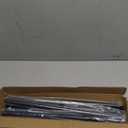 Curtain Rods for Windows 48 to 84 or 88 Inches Max - 5/8'' Metal Heavy Duty Curtain Rods Set - Rustic Decorative Drapery Rods with Brackets for Farmhouse, Bedroom, Sliding Glass Door (30-88"(1 Pack), Black)