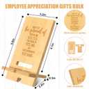 Novabright 36 Sets Employee Appreciation Gifts Bulk Bamboo Wooden Phone Stand for Desk with Greeting Cards Organza Bags Thank You Gifts for Coworkers Nurse Teacher Staff Office