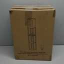 FOLKSMATE LED Shelf Floor Lamp, Modern Touch Control Dimmable Standing Lamp with 2 USB Ports and 1 Power Outlet, Corner Tall Lamps with Shelves, Wood Standing Light for Bedroom, Living Room, Grey (Gray)