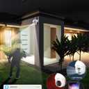 ANRAN Security Camera Wireless Outdoor, 2K Solar Outdoor Camera with 360 View, Smart Siren, Spotlights, Color Night Vision, PIR Human Detection, Pan Tilt Control, 2-Way Talk, IP65, Q1 White