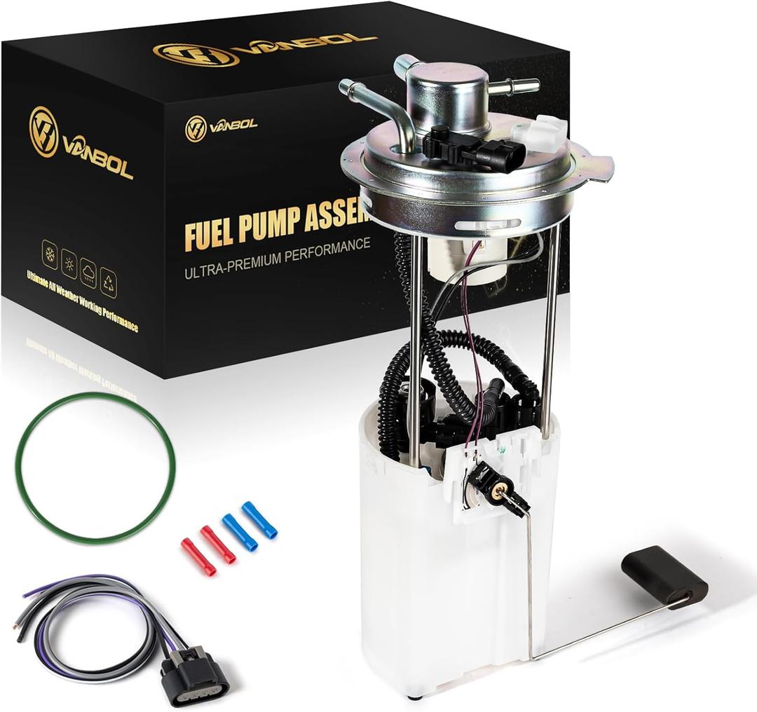 Electric Fuel Pump Assembly Compatible with 2004-2007 Chevy Silverado 1500 2500 HD Classic GMC Sierra 4.3L 4.8L 5.3L 6.0L 8.1L 78.0" Pickup Replace E3609M VANBOL0052 with Pressure Sensor O-ring
