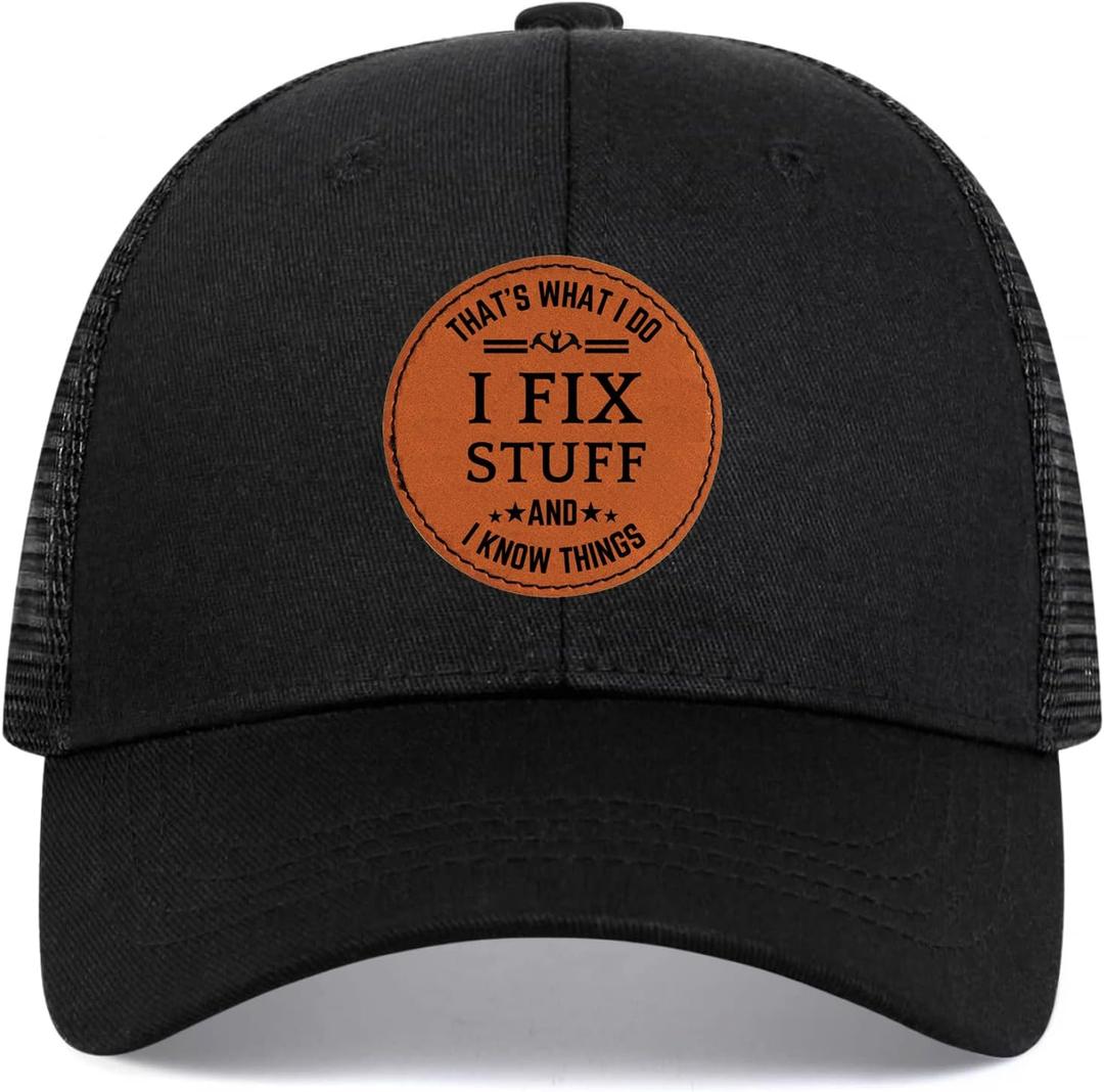 Dad Hat Fathers Day Dad Gifts Mens Baseball Cap Christmas Birthday Gift for Dad Husband Grandpa Black