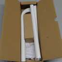 Wolistsa White Wrap Around Curtain Rod, Heavy Duty Blackout Curtain Rods for Windows 28 to 48 Inch, 1 Inch Adjustable Room Darkening Window Treatment Rods for Bedroom, Living Room, Sliding Door