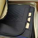 FREESOO Seat Covers for Dodge Ram 2026 2025 2024 2023 2022 2021 2020 2019 1500 Crew Cab, Leather Seat Cover Big Horn Lone Star Rebel, Black Blue