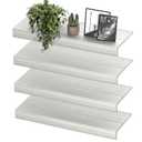 Homesprit Wooden Wire Shelf Covers for Pantry & Closet – Wire Rack Covers for Shelves, Durable Wood Shelf Covers for Kitchen, Laundry Room, Storage Organization(White Oak,24in*12in)